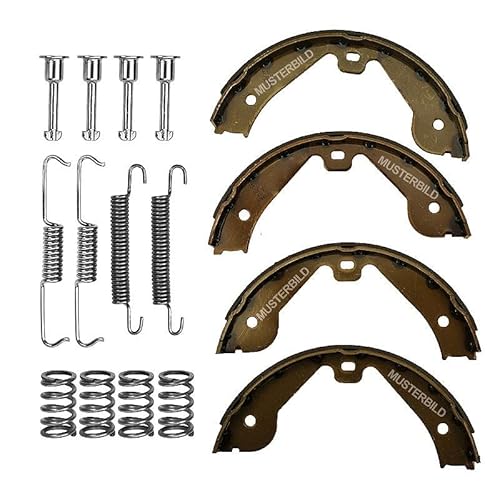 1x Bremsbacken Satz Handbremse Feststellbremse Handbremsbacken + Federn / Zubehör von ATEC Germany