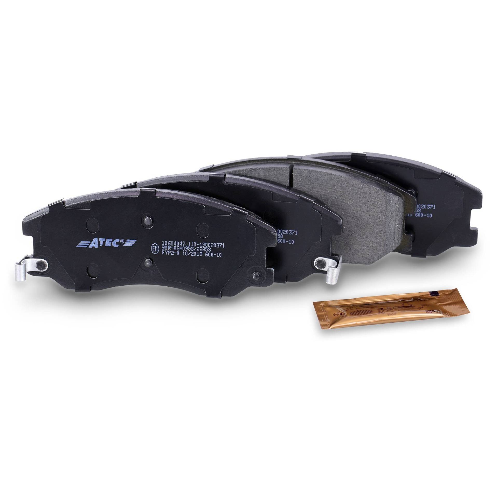 ATEC Germany Bremsbelagsatz Vorderachse, Bremsbeläge Bremsklötze vorne, 4 Stück, Kompatibel mit CHEVROLET CAPTIVA (C100, C140); OPEL ANTARA A (L07); VAUXHALL ANTARA A (L07) ATEC Germany Bremsbelagsatz Vorderachse, Bremsbeläge Bremsklötze vorne, 4 Stück, Kompatibel mit CHEVROLET CAPTIVA (C100, C140); OPEL ANTARA A (L07); VAUXHALL ANTARA A (L07) von ATEC Germany