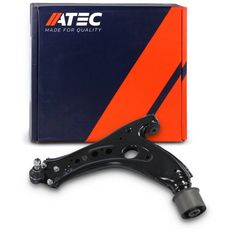 ATEC Germany 1x Querlenker Vorderachse, vorne unten links mit Lagerbuchse und Traggelenk Kompatibel mit SEAT CORDOBA, IBIZA, SKODA FABIA 1, FABIA 2, ROOMSTER, VW FOX, POLO von ATEC Germany