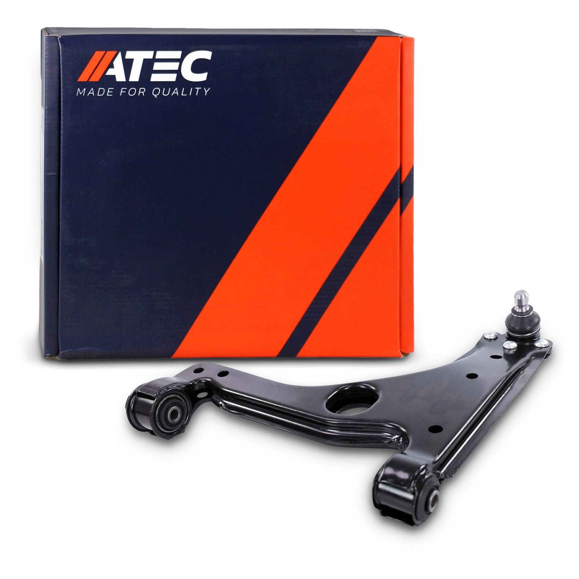 ATEC Germany 1x Querlenker Vorderachse, vorne unten links mit Lagerbuchse und Traggelenk Kompatibel mit OPEL ASTRA G, ASTRA H (A04) (L70) MERIVA B (S10), VECTRA B (J96), ZAFIRA B (A05), ZAFIRA A (T98 von ATEC Germany