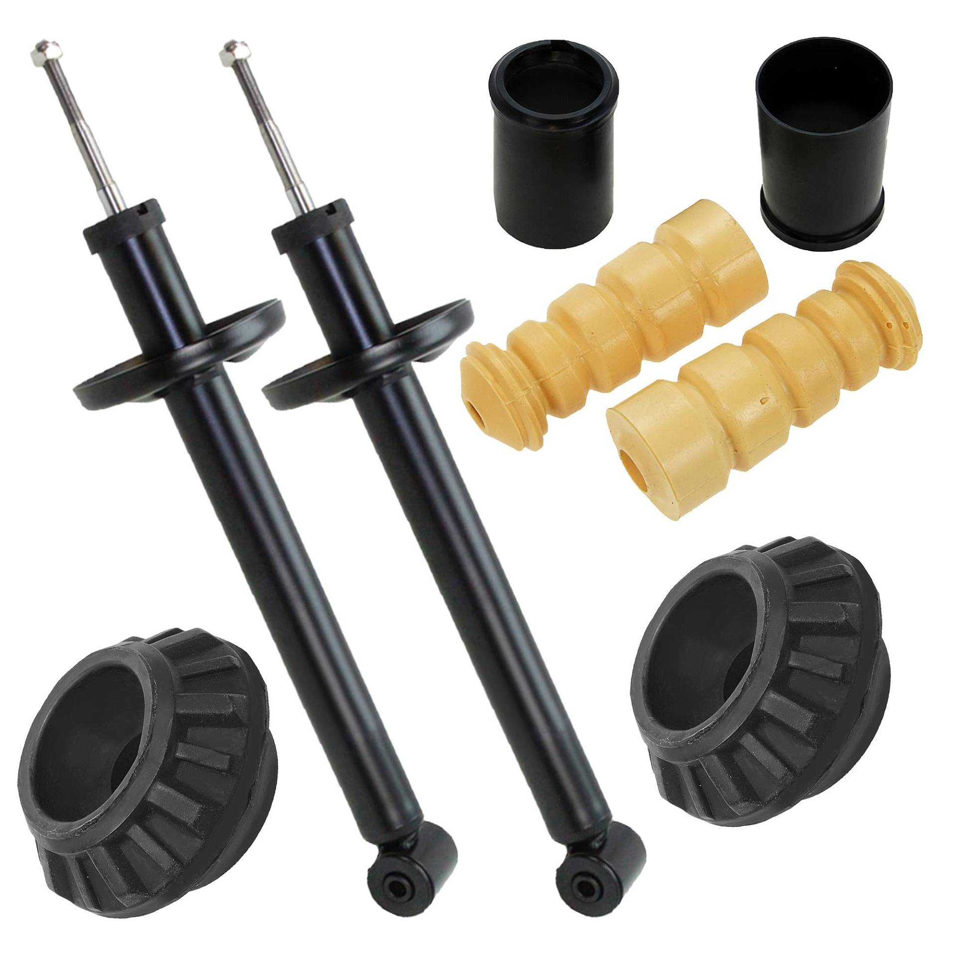 BESTPRICE 2x Öldruck Stoßdämpfer Hinten Federbein inkl. Domlager und Staubschutzkappen, Kompatibel mit SEAT TOLEDO 1 (1L2), VW GOLF 2 (19E, 1G1), GOLF 3 (1H1) (1E7), JETTA 2, VENTO BESTPRICE 2x Öldruck Stoßdämpfer Hinten Federbein inkl. Domlager und Staubschutzkappen, Kompatibel mit SEAT TOLEDO 1 (1L2), VW GOLF 2 (19E, 1G1), GOLF 3 (1H1) (1E7), JETTA 2, VENTO von ENVA MADE FOR QUALITY