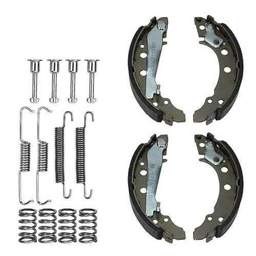 4x BREMSBACKEN FÜR TROMMELBREMSE MIT ZUBEHÖR HINTEN von ATEC Germany