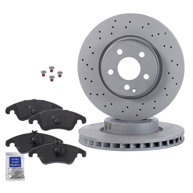 Bremsscheiben Belüftet Ø322 MM + Bremsbeläge Bremsklötze vorne von ENVA MADE FOR QUALITY