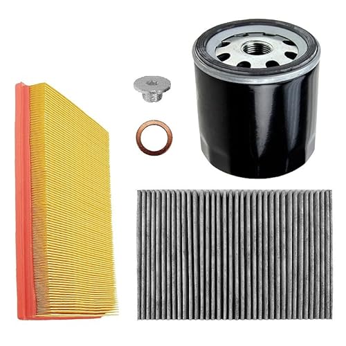BESTPRICE Inspektionspaket Filterset mit 1x Luftfilter, 1x Innenraumfilter mit Aktivkohle, 1x Ölfilter + Schraube & Dichtring, Kompatibel mit OPEL ASTRA G (T98), ASTRA H (A04) (L70), ZAFIRA A von ENVA MADE FOR QUALITY