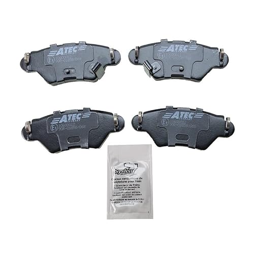 ATEC Germany Bremsbelagsatz Hinterachse, Bremsbeläge Bremsklötze hinten, 4 Stück ATEC Germany Bremsbelagsatz Hinterachse, Bremsbeläge Bremsklötze hinten, 4 Stück von ATEC Germany