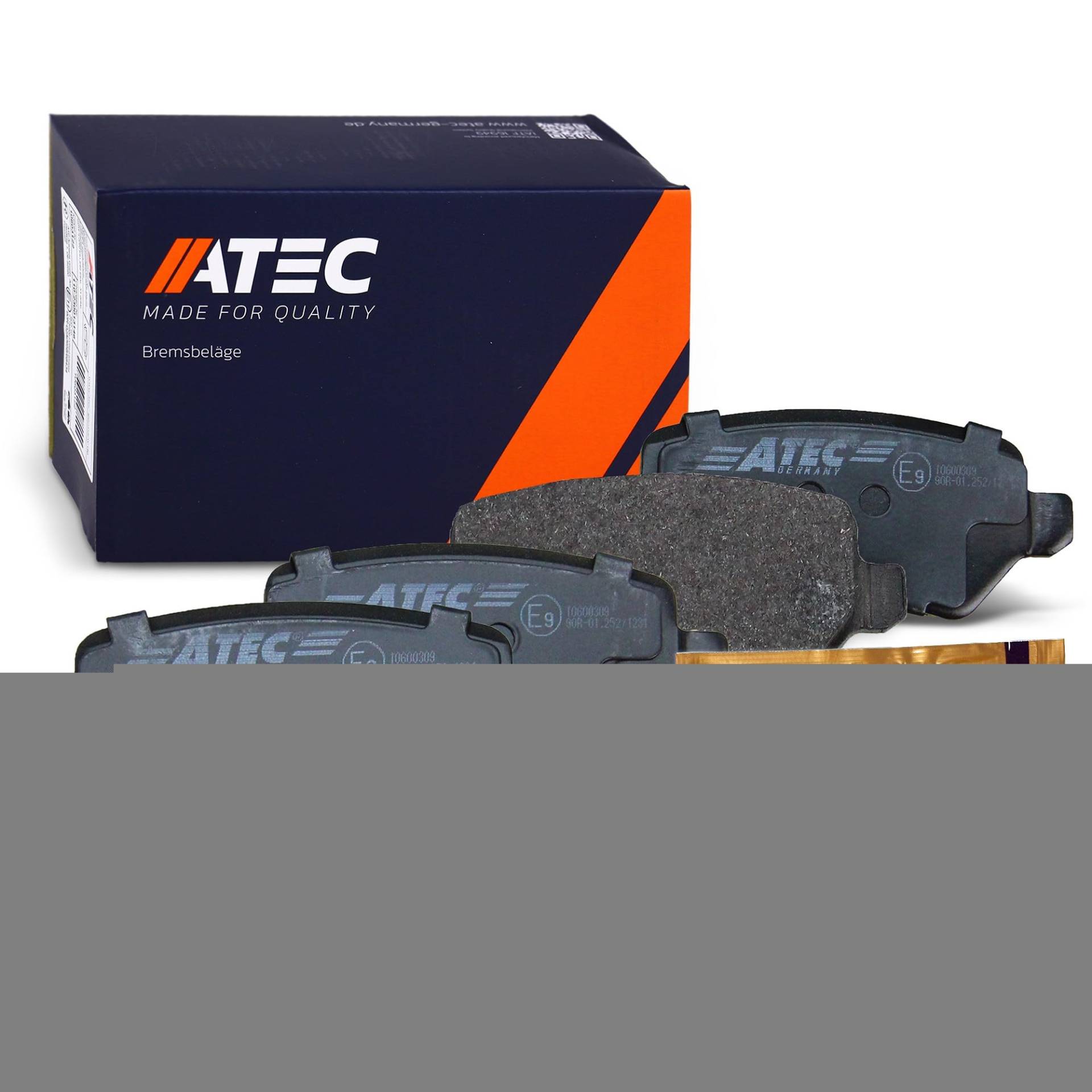 ATEC Germany Bremsbelagsatz Hinterachse, Bremsbeläge Bremsklötze hinten, 4 Stück ATEC Germany Bremsbelagsatz Hinterachse, Bremsbeläge Bremsklötze hinten, 4 Stück von ATEC Germany