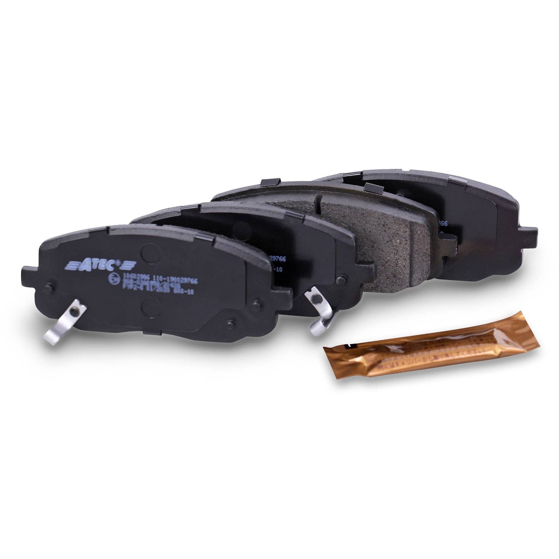 ATEC Germany Bremsbelagsatz Vorderachse, Bremsbeläge Bremsklötze vorne, 4 Stück, Kompatibel mit HYUNDAI i10 I (PA), i20 I (PB, PBT); KIA PICANTO I (SA) ATEC Germany Bremsbelagsatz Vorderachse, Bremsbeläge Bremsklötze vorne, 4 Stück, Kompatibel mit HYUNDAI i10 I (PA), i20 I (PB, PBT); KIA PICANTO I (SA) von ATEC Germany