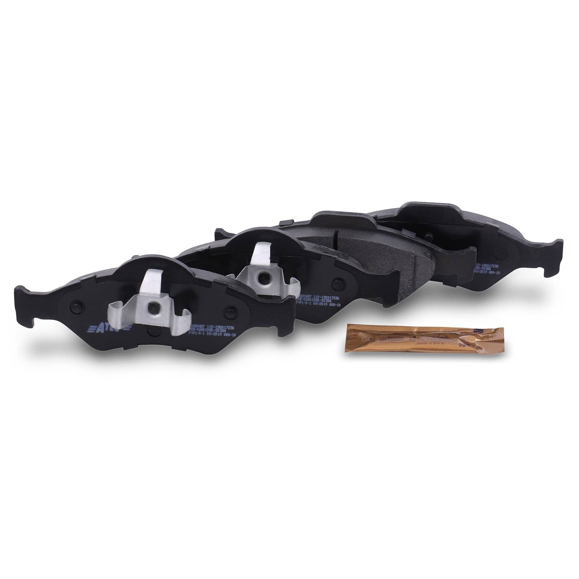ATEC Germany Bremsbelagsatz Vorderachse, Bremsbeläge Bremsklötze vorne, 4 Stück, Kompatibel mit FORD FIESTA IV (JA_, JB_), FIESTA (J5_, J3_), FIESTA (JV_), KA (RB_); MAZDA 121 III (JASM, JBSM) ATEC Germany Bremsbelagsatz Vorderachse, Bremsbeläge Bremsklötze vorne, 4 Stück, Kompatibel mit FORD FIESTA IV (JA_, JB_), FIESTA (J5_, J3_), FIESTA (JV_), KA (RB_); MAZDA 121 III (JASM, JBSM) von ATEC Germany