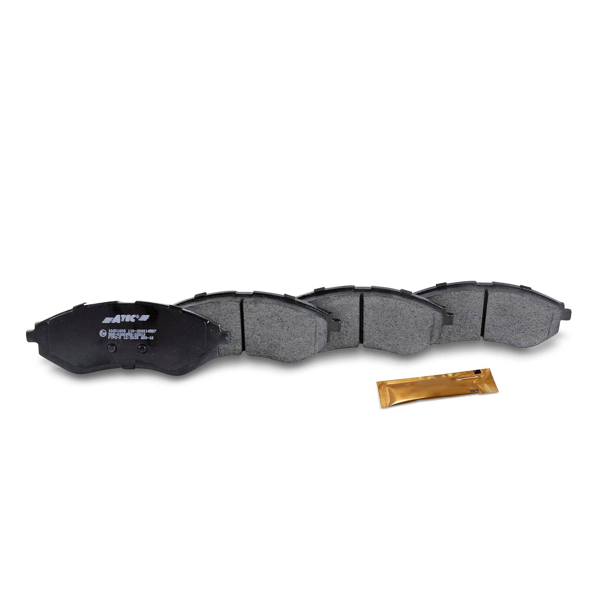 ATEC Germany Bremsbelagsatz Vorderachse, Bremsbeläge Bremsklötze vorne, 4 Stück, Kompatibel mit CHEVROLET AVEO/KALOS (T200) (T250, T255)(T250, T255) DAEWOO KALOS (KLAS) ATEC Germany Bremsbelagsatz Vorderachse, Bremsbeläge Bremsklötze vorne, 4 Stück, Kompatibel mit CHEVROLET AVEO/KALOS (T200) (T250, T255)(T250, T255) DAEWOO KALOS (KLAS) von ATEC Germany