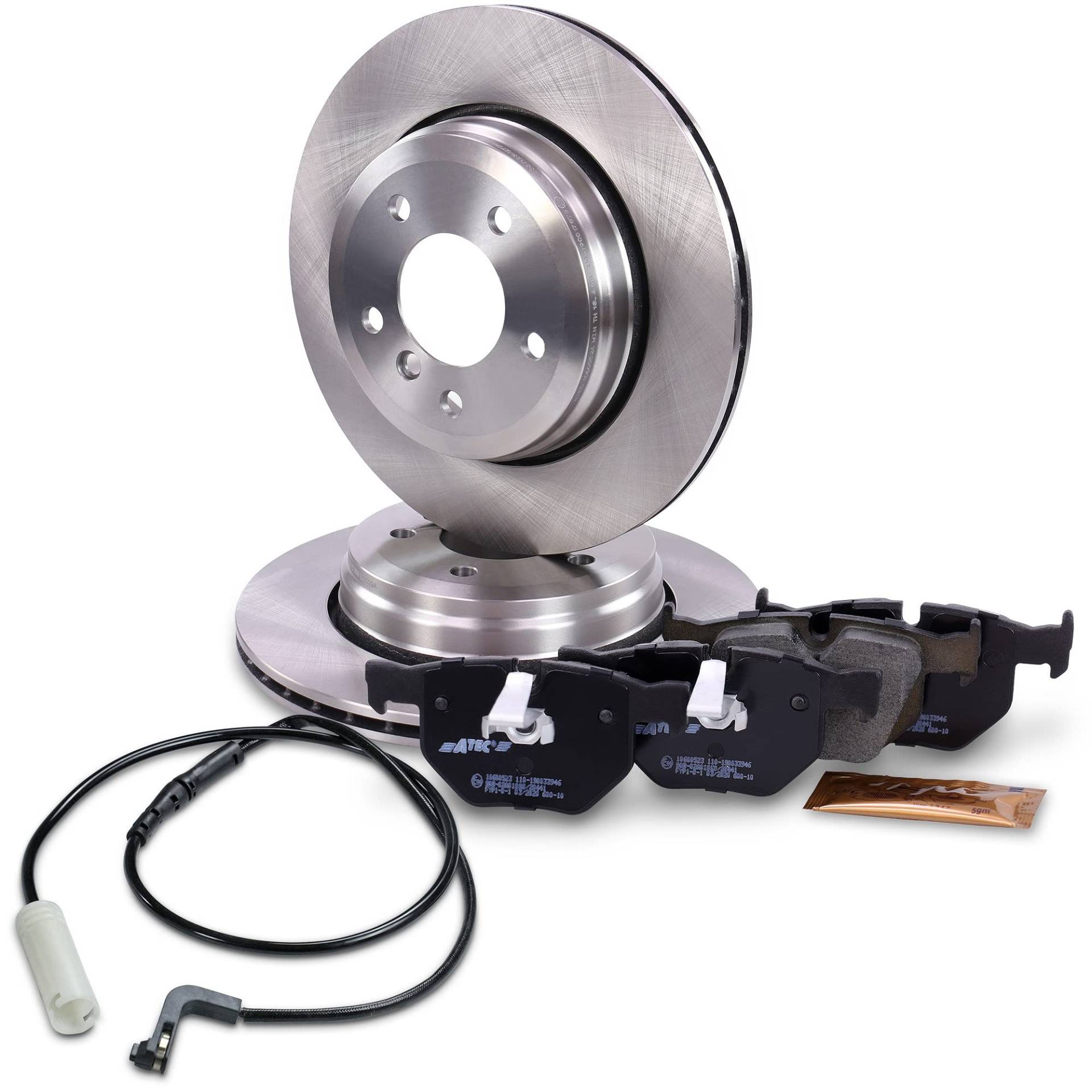 Satz Bremsscheiben + Bremsbeläge mit Warnkontakt hinten Satz Bremsscheiben + Bremsbeläge mit Warnkontakt hinten von BESTPRICE
