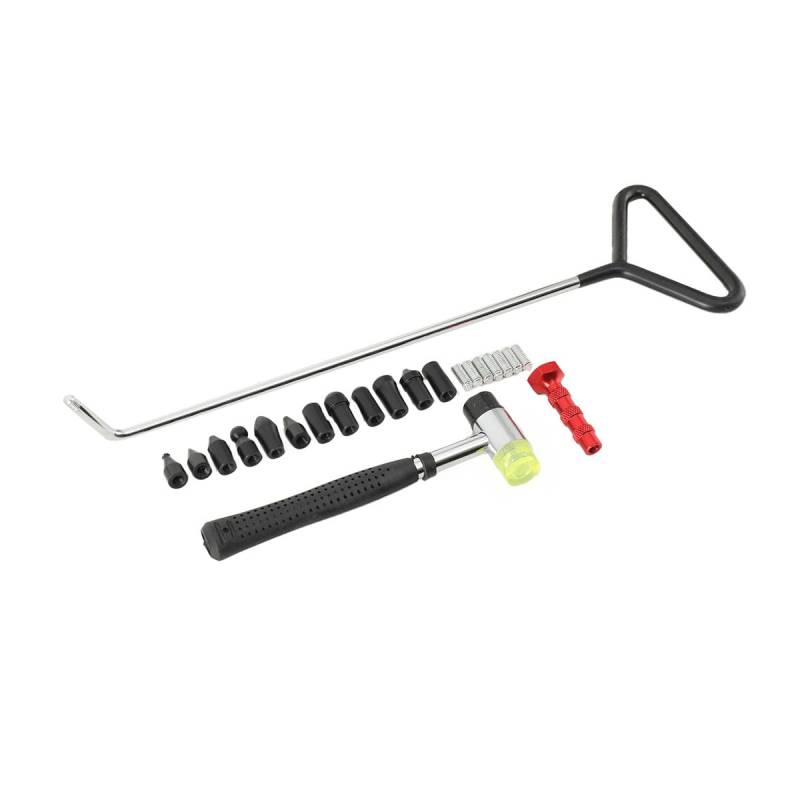 ATEdata 15tlg Ausbeulwerkzeug Dellenhebel Set Dellen Reparatur Set Auto Beulen Reparatur Set Dellenlifter Ausbeul Werkzeug mit Austauschbaren Spitzen von ATEdata