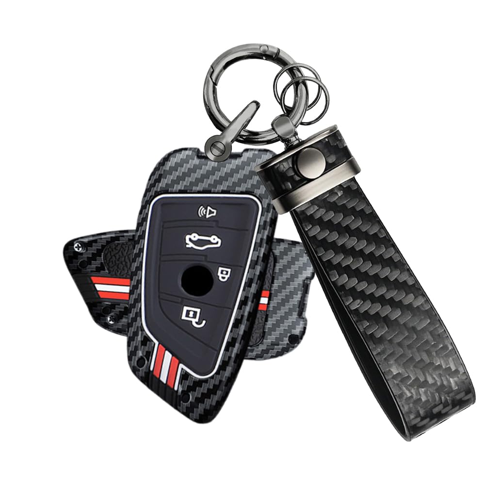 ATFIGII Schlüsselhülle Metall Autoschlüssel Hülle kompatibel mit BMW 2er MPV 5er G30 G31 6er GT 7er G11 G12 M5 X1 X3 X4 X5 X5M X6 Schutz Cover mit Schlüsselanhänger Keyless 4 Tasten B-Horn ATFIGII Schlüsselhülle Metall Autoschlüssel Hülle kompatibel mit BMW 2er MPV 5er G30 G31 6er GT 7er G11 G12 M5 X1 X3 X4 X5 X5M X6 Schutz Cover mit Schlüsselanhänger Keyless 4 Tasten B-Horn von ATFIGII