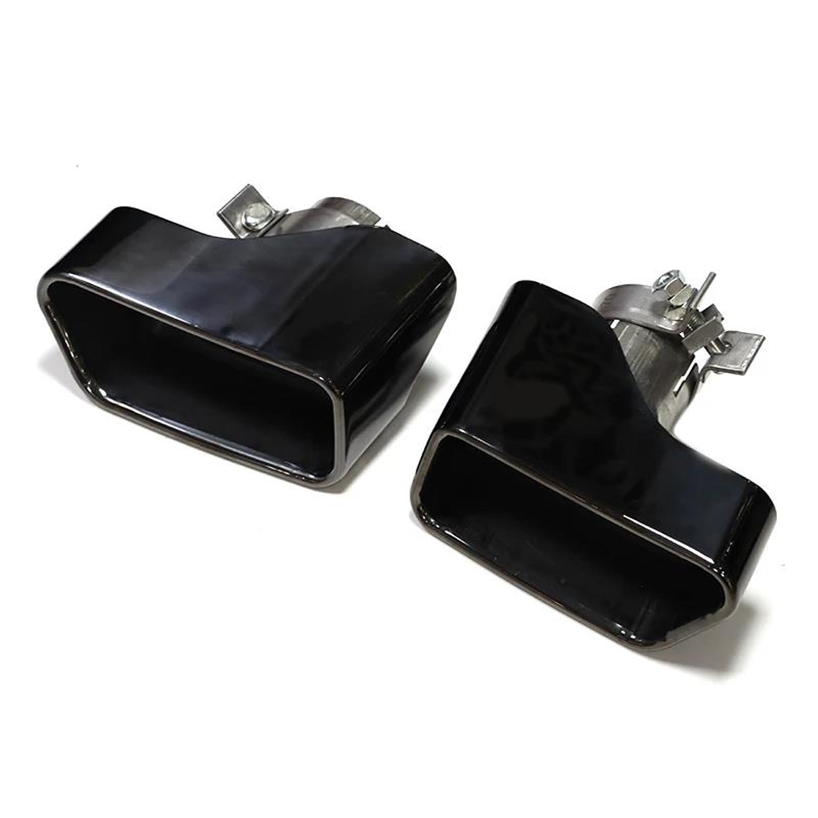 Auto Auspuffblenden Für B&MW F10 F11 F12 F13 535i 535d 640i 640d 550i 650i Autoauspuffrohr Quadratisches Endrohr Schalldämpferspitze Düsenauspuffsystem Auto Auspuffendrohr(Black A) von ATGCBCAUF