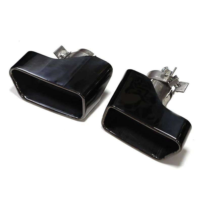Auto Auspuffblenden Für B&MW F10 F11 F12 F13 535i 535d 640i 640d 550i 650i Autoauspuffrohr Quadratisches Endrohr Schalldämpferspitze Düsenauspuffsystem Auto Auspuffendrohr(Black A) von ATGCBCAUF