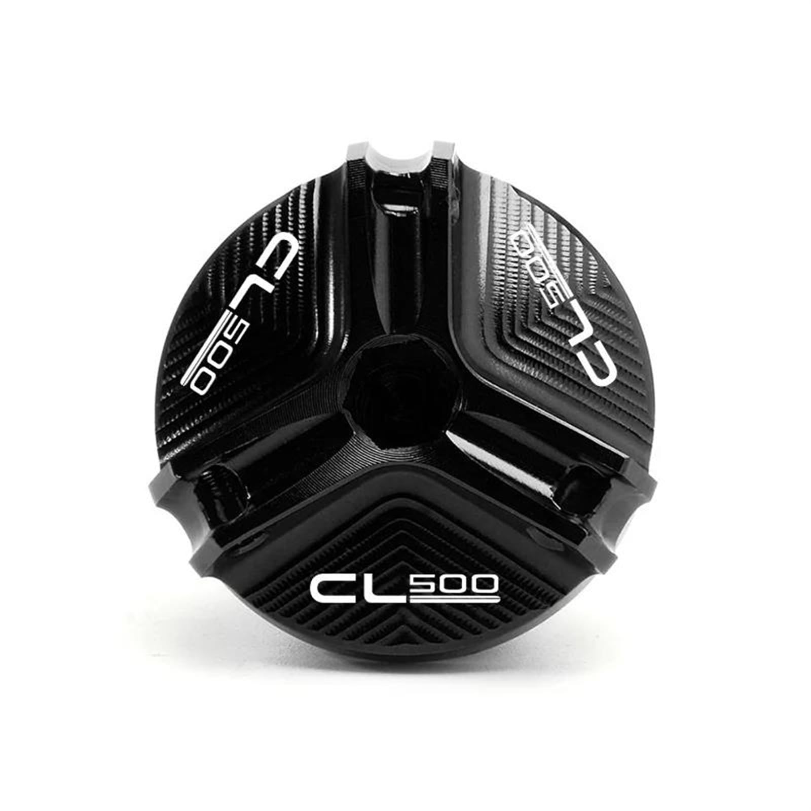 Motorrad-Rahmenverkleidungen Für CL500 CL-500 CL 500 2022 2023 Motorrad CNC Aluminium Öl Filter Abdeckung Zubehör Öl Einfülldeckel Motor Stecker Motorrad-Motorschutz(Black) von ATGQBCF