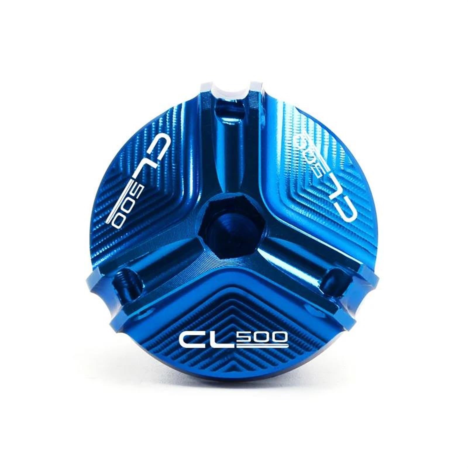 Motorrad-Rahmenverkleidungen Für CL500 CL-500 CL 500 2022 2023 Motorrad CNC Aluminium Öl Filter Abdeckung Zubehör Öl Einfülldeckel Motor Stecker Motorrad-Motorschutz(Blue) von ATGQBCF