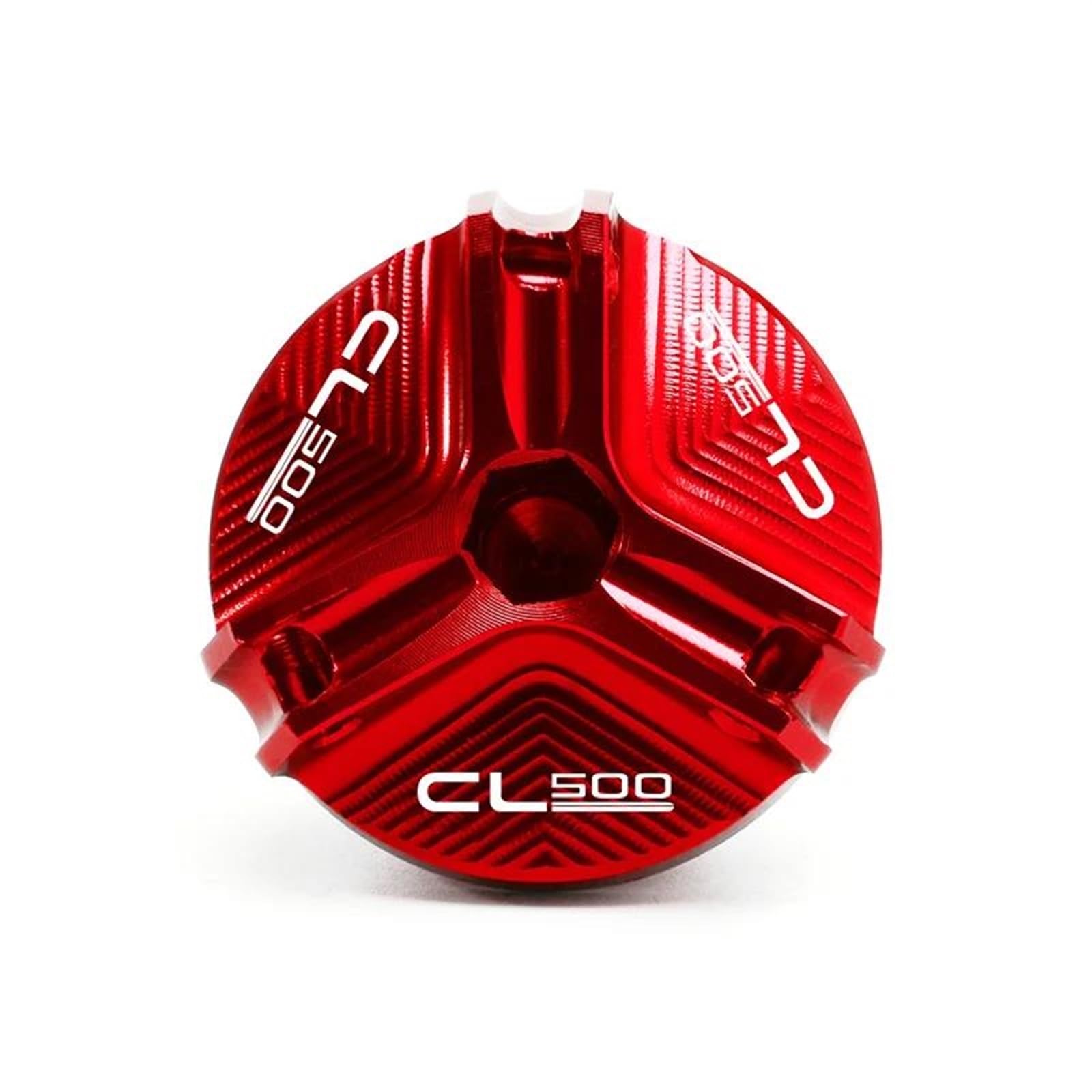Motorrad-Rahmenverkleidungen Für CL500 CL-500 CL 500 2022 2023 Motorrad CNC Aluminium Öl Filter Abdeckung Zubehör Öl Einfülldeckel Motor Stecker Motorrad-Motorschutz(Red) von ATGQBCF