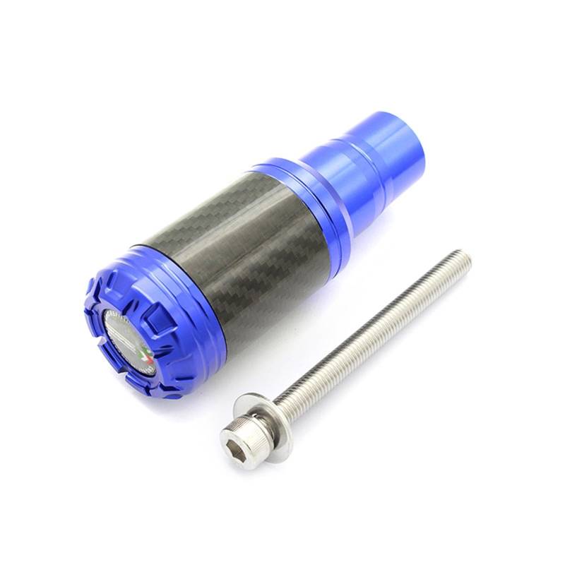 Motorrad-Rahmenverkleidungen Für YA.MA.HA Für MT-07 Tracer 700/GT 2022 Carbon Fiber Hinten Schutz Crash Guard Auspuff Schalldämpfer Rohr Rahmen Fallen Sliders Motorrad-Motorschutz(Blue) von ATGQBCF