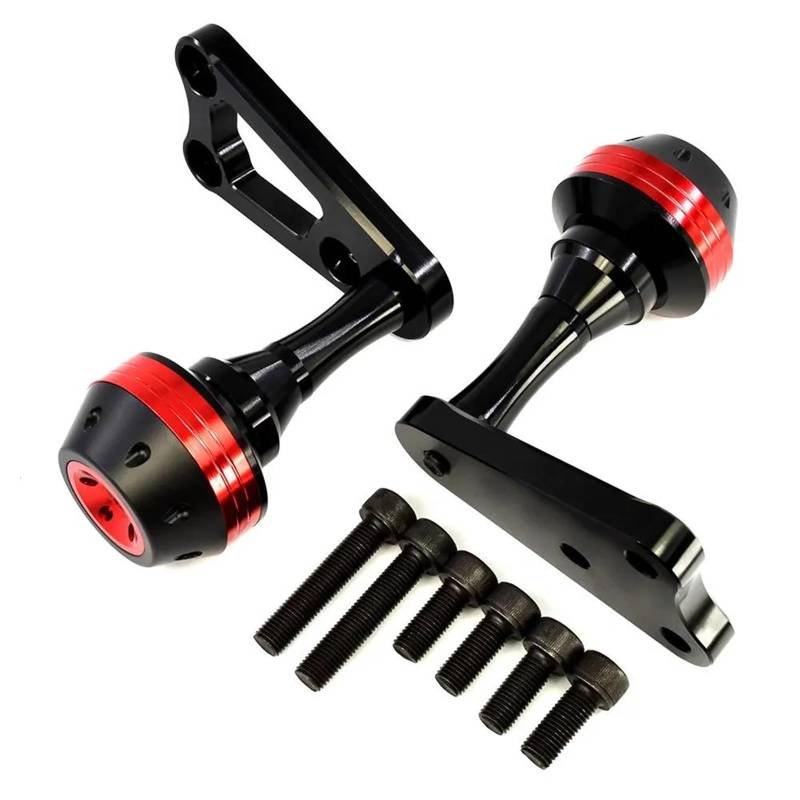 Motorrad-Rahmenverkleidungen Für YZF R3 R25 2015-2018 Motorrad Fallende Schutz Crash Protector Rahmen Slider ABS Motorrad-Motorschutz(Red) von ATGQBCF