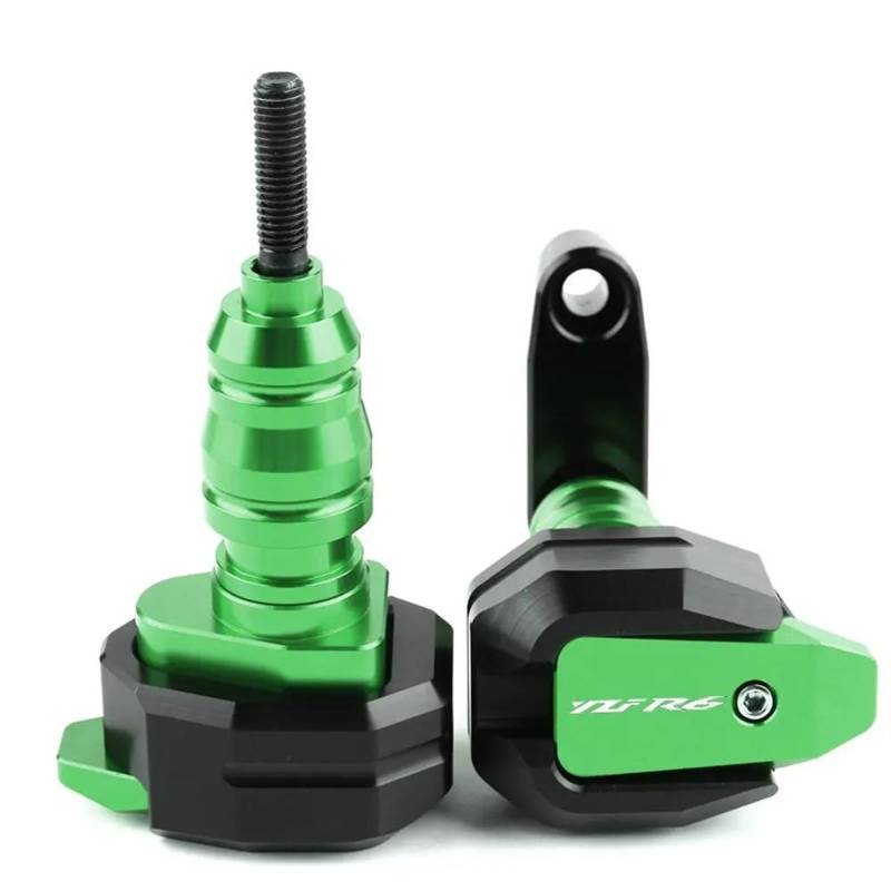 Motorrad-Rahmenverkleidungen Für YZF-R6 YZFR6 YZF R6 2006-2016 2015 Motorrad CNC Absturzsicherung Rahmen Slider Verkleidungsschutz Crash Pad Schutz Motorrad-Motorschutz(Green) von ATGQBCF