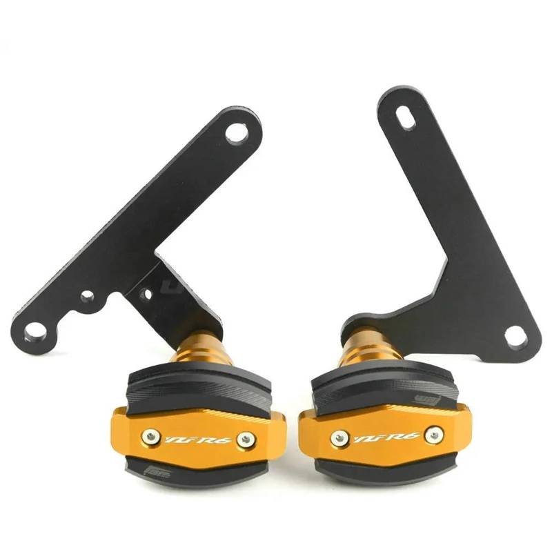 Motorrad-Rahmenverkleidungen Für YZF-R6 YZFR6 YZF R6 2017-2021 2020 2019 Motorrad Absturzsicherung Rahmen Slider Verkleidung Schutz Crash Pad Schutz Motorrad-Motorschutz(Z-Gold) von ATGQBCF