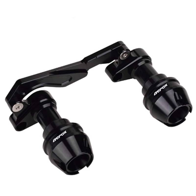 Motorrad-Rahmenverkleidungen Für Ya.ma.ha Für AEROX155 AEROX 155 Für NVX155 NVX 155 Motorradzubehör Schalldämpfer Auspuffschieber Crash Pad Anti Fall Motorrad-Motorschutz(Black) von ATGQBCF