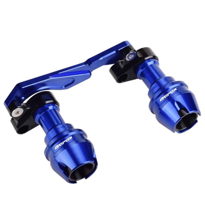Motorrad-Rahmenverkleidungen Für Ya.ma.ha Für AEROX155 AEROX 155 Für NVX155 NVX 155 Motorradzubehör Schalldämpfer Auspuffschieber Crash Pad Anti Fall Motorrad-Motorschutz(Blue) von ATGQBCF