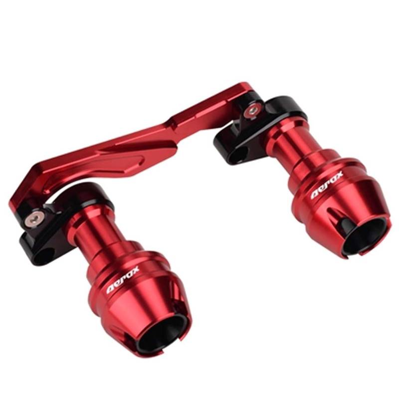 Motorrad-Rahmenverkleidungen Für Ya.ma.ha Für AEROX155 AEROX 155 Für NVX155 NVX 155 Motorradzubehör Schalldämpfer Auspuffschieber Crash Pad Anti Fall Motorrad-Motorschutz(Red) von ATGQBCF