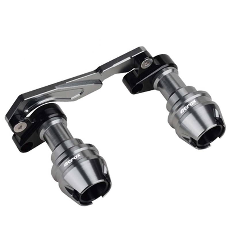 Motorrad-Rahmenverkleidungen Für Ya.ma.ha Für AEROX155 AEROX 155 Für NVX155 NVX 155 Motorradzubehör Schalldämpfer Auspuffschieber Crash Pad Anti Fall Motorrad-Motorschutz(Titanium) von ATGQBCF