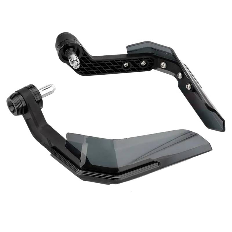 Motorrad-Rahmenverkleidungen Universal Motorrad Handgriff Abdeckungen Aluminium Legierung Wind Schutz Motorrad Manschetten Abdeckungen Motorrad Hand Guards Protector Motorrad-Motorschutz(Black) von ATGQBCF