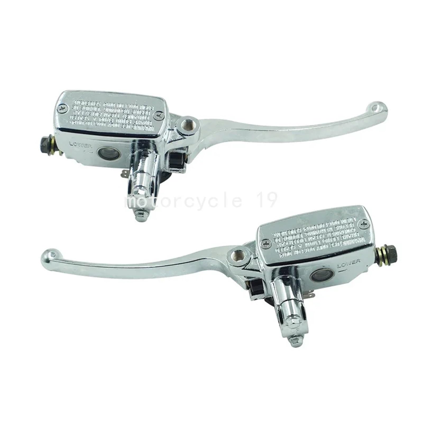 Motorrad-Brems-Kupplungshebel CNC Rechts und Links 7/8 "22mm Motorrad Vorne Bremse Kupplung Master Zylinder Hydraulikpumpe mit hebel/Fit for Yamaha Suzuki Honda(Right and Left) von ATPONCX