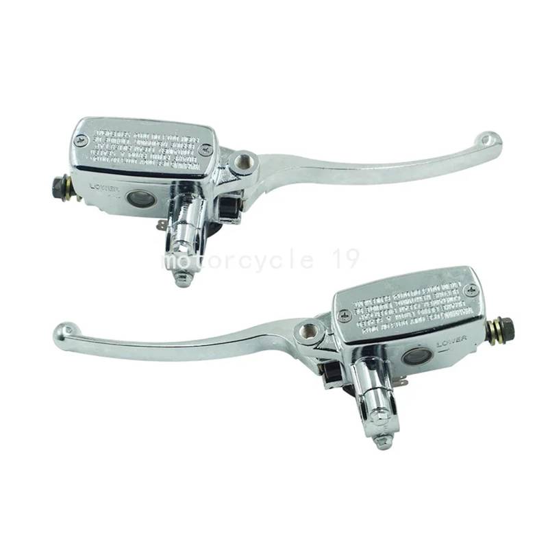 Motorrad-Brems-Kupplungshebel CNC Rechts und Links 7/8 "22mm Motorrad Vorne Bremse Kupplung Master Zylinder Hydraulikpumpe mit hebel/Fit for Yamaha Suzuki Honda(Right and Left) von ATPONCX