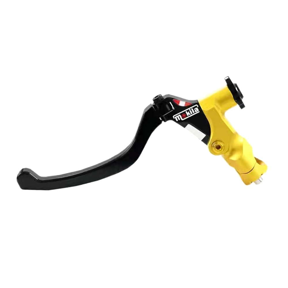 Motorrad-Brems-Kupplungshebel CNC Universal 7/8 "22mm Motorrad Kabel Kupplung Hebel Griff Mit Kupplung Schalter/Fit for Yamaha Honda Suzuki Street Sport Bike Dirt Bike(M-Logo Gold) von ATPONCX
