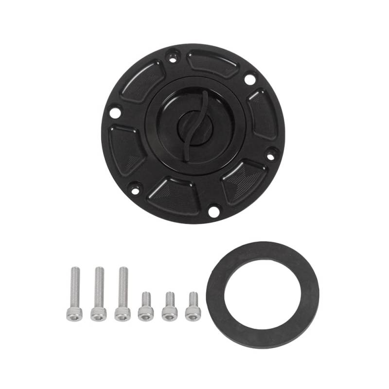 Tankdeckel für Motorrad/Passend for Aprilia RS660 RS 660 2020 2021 2022 2023 Aluminium-Tankdeckel im Fast Turn-Stil, Motorrad-Tankdeckel-Zubehör von ATPONCX