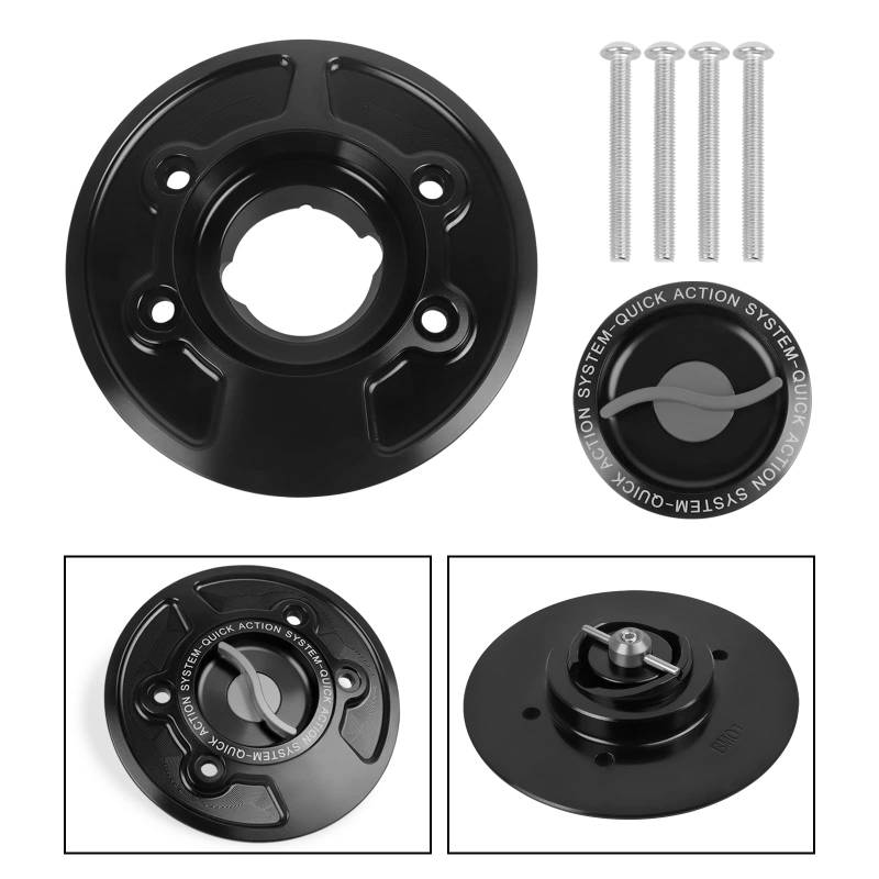 Tankdeckel für Motorrad/Passend for BMW R1200GS R 1200 GS Adventure R1200S R1200R R 1200 R Classic Keyless Racing Schnellverschluss-Tankdeckel Gasabdeckungsgehäuse(Style B-Titanium) von ATPONCX