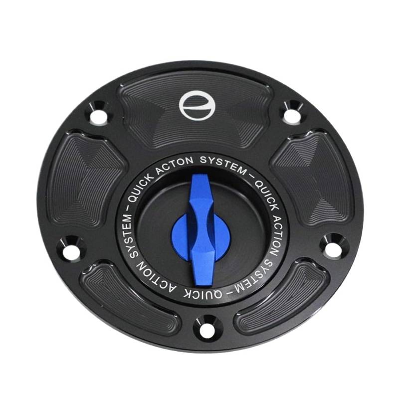 Tankdeckel für Motorrad/Passend for Yamaha MT-15 M-SLAZ 2015–2019 FZ1/FZ8/Fazer FZ-07/FZ-09/FZ-10 2017 CNC-Aluminium-Motorrad-Tankdeckel(Blue) von ATPONCX