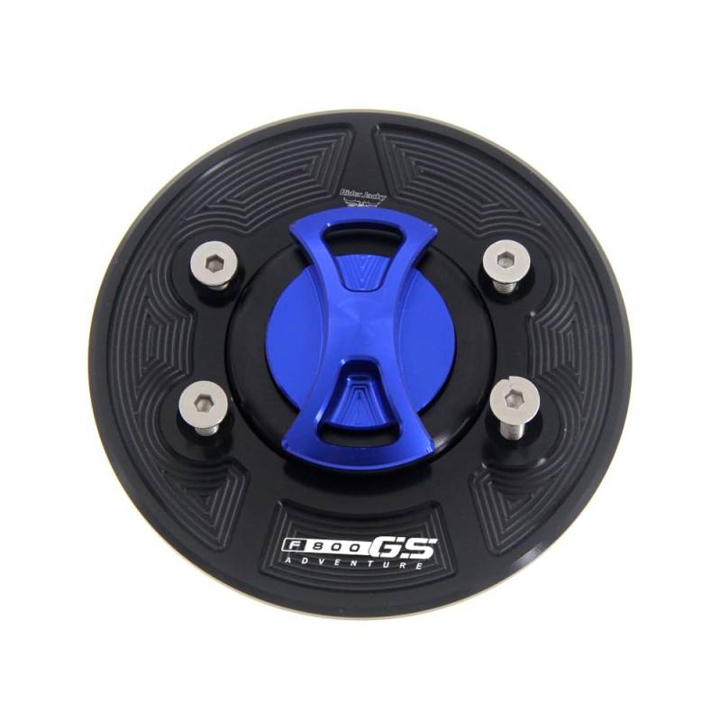 Tankdeckel für Motorrad Keyless Motorrad Kraftstoff Tankdeckel Abdeckung/Fit for BMW F800GS Adventure 2013 zu up(Blue with Logo) von ATPONCX
