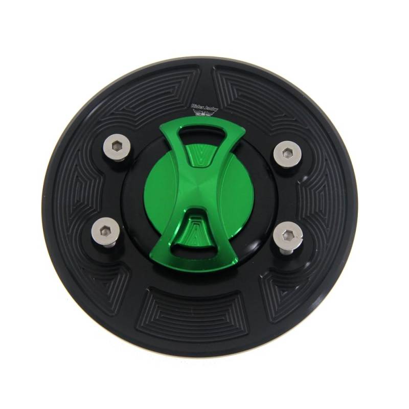 Tankdeckel für Motorrad Keyless Motorrad Kraftstoff Tankdeckel Abdeckung/Fit for BMW F800GS Adventure 2013 zu up(Green no Logo) von ATPONCX