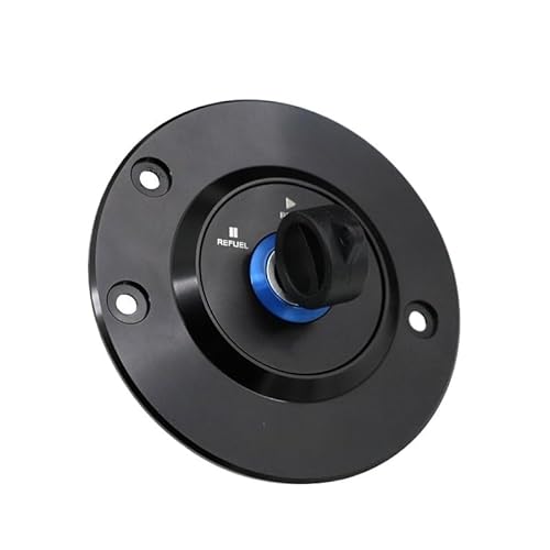 Tankdeckel für Motorrad Style Tankdeckel KeyLock/Passend for BMW R Nine T 2014-2023 R Nine T Pure 2017-2023 CNC-Tankdeckel Motorradzubehör(Blue) von ATPONCX