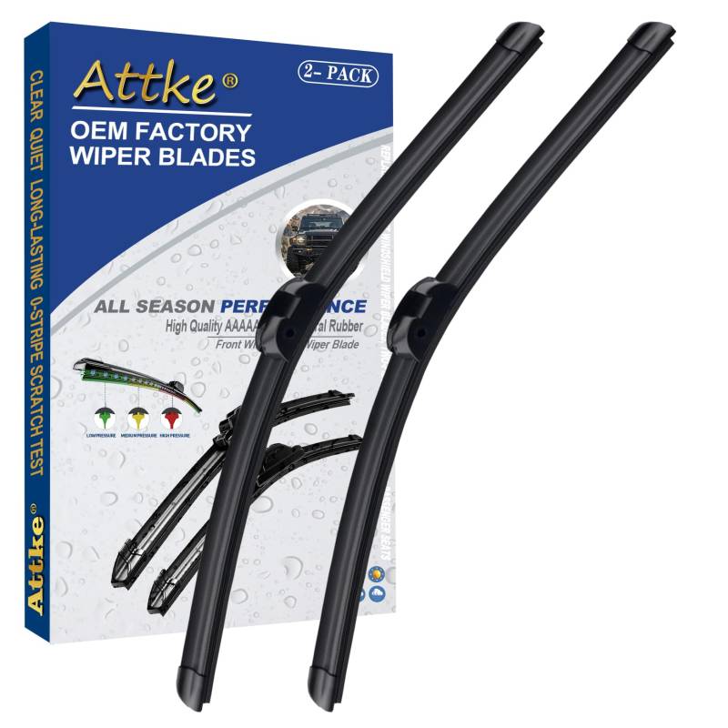 2 Scheibenwischer 66.0 cm + 66.0 cm Frontscheibe Wischerblätter für Mercedes W211 E-Klasse 2003-2009 SL-Klasse SL500 SL55 SL550 SL600 2003-2012 C219 CLS Klasse 2006-2011 OE Original Qualität 2 Stück von ATTKE