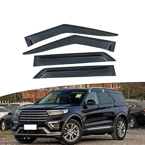 Seitenfenster-Windabweiser für Ford Explorer 2020+,Premium Regenabweisern Set,Geräuschreduzierender UV-Schut Wetterschutz Rauchabweiser Seitenfenster-Windabweiser für Ford Explorer 2020+,Premium Regenabweisern Set,Geräuschreduzierender UV-Schut Wetterschutz Rauchabweiser von ATTLGR