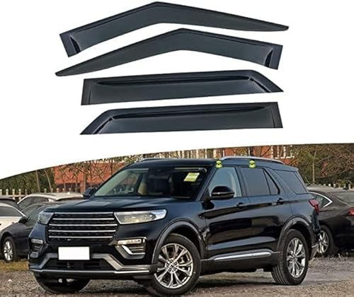 Seitenfenster-Windabweiser für Ford Explorer 2020-2022,Premium Regenabweisern Set,Geräuschreduzierender UV-Schut Wetterschutz Rauchabweiser Seitenfenster-Windabweiser für Ford Explorer 2020-2022,Premium Regenabweisern Set,Geräuschreduzierender UV-Schut Wetterschutz Rauchabweiser von ATTLGR