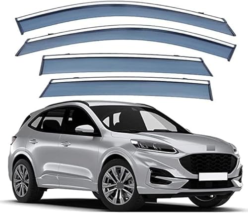 Seitenfenster-Windabweiser für Ford Kuga CX482 2020+,Premium Regenabweisern Set,Geräuschreduzierender UV-Schut Wetterschutz Rauchabweiser Seitenfenster-Windabweiser für Ford Kuga CX482 2020+,Premium Regenabweisern Set,Geräuschreduzierender UV-Schut Wetterschutz Rauchabweiser von ATTLGR