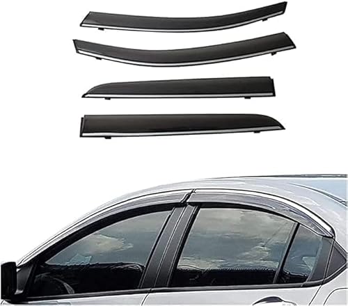 Seitenfenster-Windabweiser für Honda Grace 2015-2020,Premium Regenabweisern Set,Geräuschreduzierender UV-Schut Wetterschutz Rauchabweiser von ATTLGR