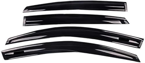 Seitenfenster-Windabweiser für Mitsubishi Outlander Ex 2011-2012,Premium Regenabweisern Set,Geräuschreduzierender UV-Schut Wetterschutz Rauchabweiser von ATTLGR