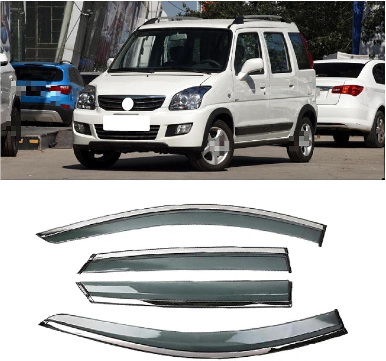 Seitenfenster-Windabweiser für Suzuki WagonR X5 2013-2016,Premium Regenabweisern Set,Geräuschreduzierender UV-Schut Wetterschutz Rauchabweiser Seitenfenster-Windabweiser für Suzuki WagonR X5 2013-2016,Premium Regenabweisern Set,Geräuschreduzierender UV-Schut Wetterschutz Rauchabweiser von ATTLGR