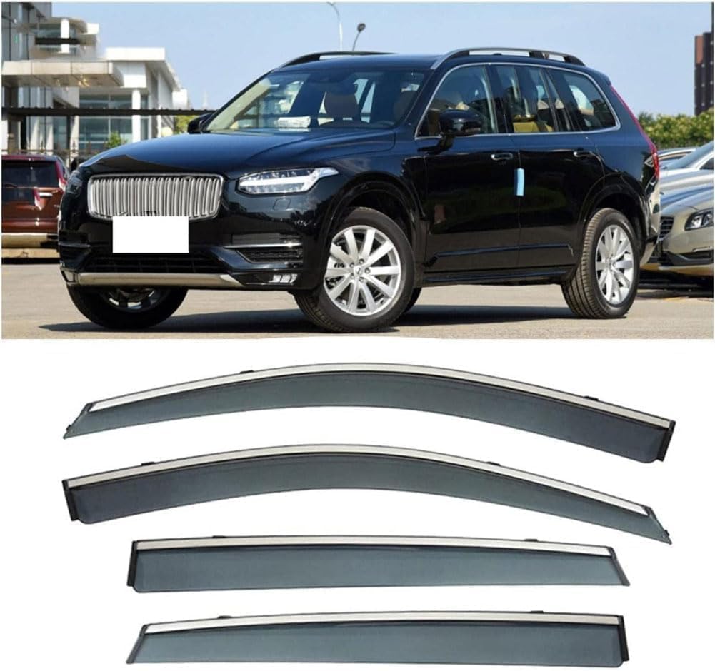 Seitenfenster-Windabweiser für Volvo XC90 2015-2022‘,Premium Regenabweisern Set,Geräuschreduzierender UV-Schut Wetterschutz Rauchabweiser Seitenfenster-Windabweiser für Volvo XC90 2015-2022‘,Premium Regenabweisern Set,Geräuschreduzierender UV-Schut Wetterschutz Rauchabweiser von ATTLGR