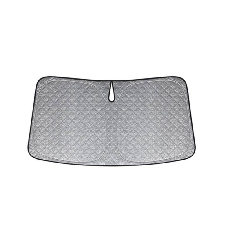 Sonnenschutz für Ford Fusion Active 2021-2024, Windschutzvorhang Reflektierend Autozubehör,Silver Thickened six Layers von ATTMYSX