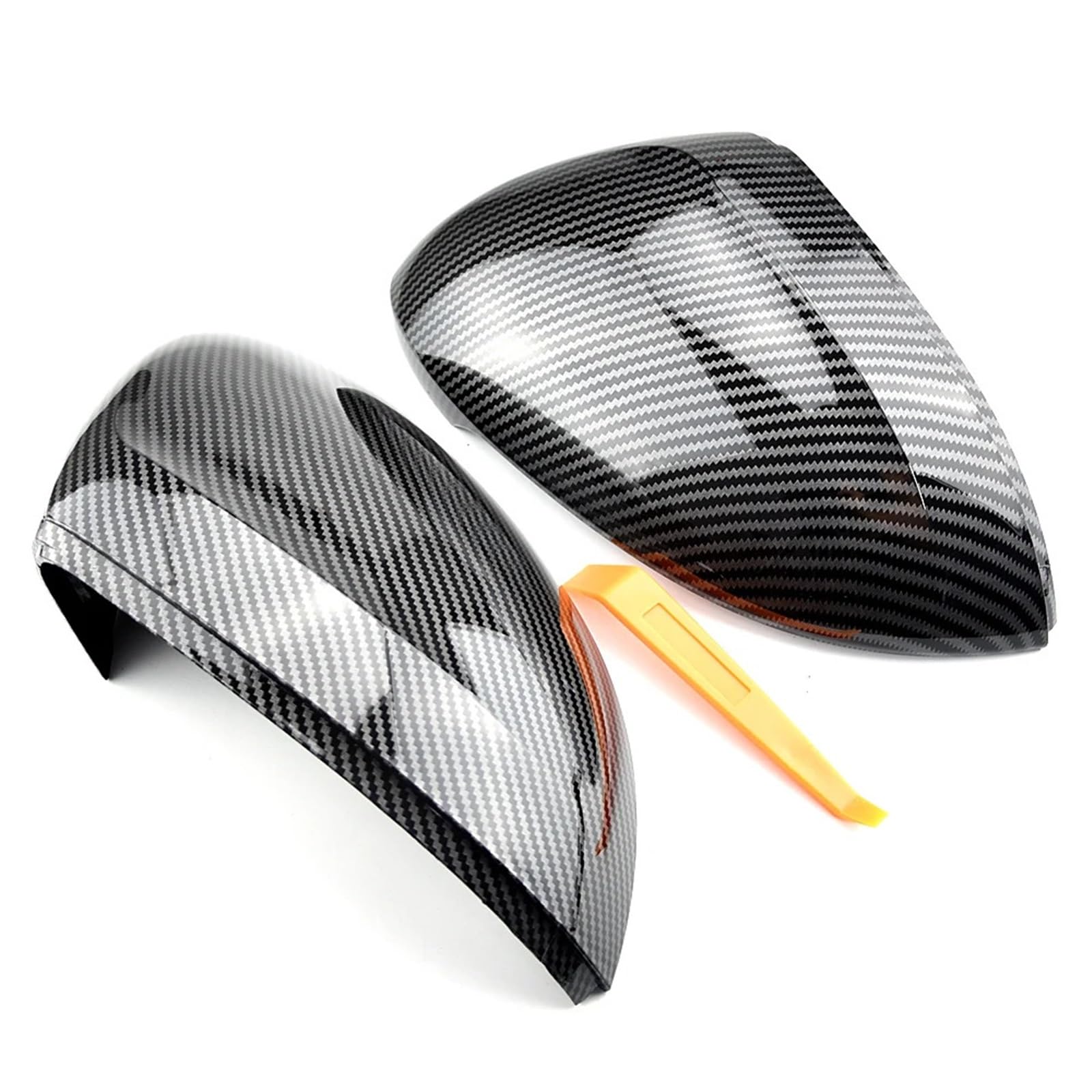 2 STÜCKE Seitenrückspiegelabdeckung Ersatz Passend für VW Passat B8 2015-2020 Arteon 2016-2020 3G0857537H 3G0857538H(Carbon Look black) von ATUMY