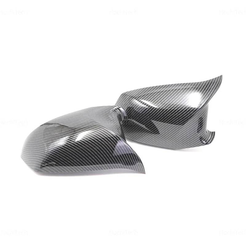 Passend für 5er F10 F11 2010–13 Pre-LCI, Seitenspiegel-Abdeckkappen in Carbon-Optik.(1 pair Carbon look) von ATUMY